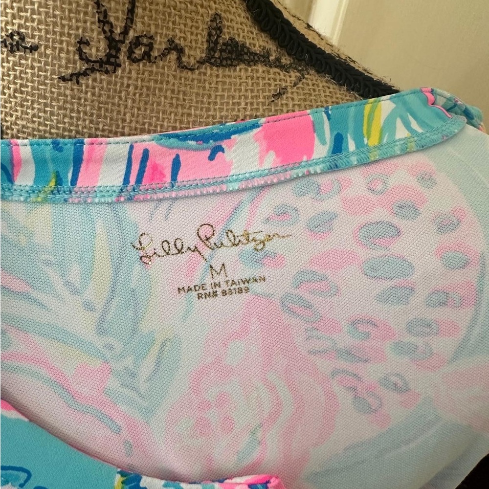 Lilly Pulitzer Pink and Blue Floral Dress - Picture 9 of 9